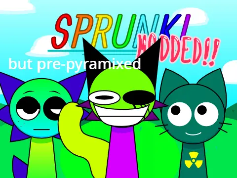 Official logo for Sprunki Modded But Pre Pyramixed game version