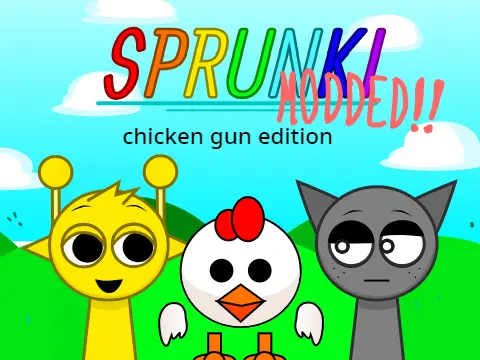 Official Sprunki Modded Chicken Gun Edition Game Cover