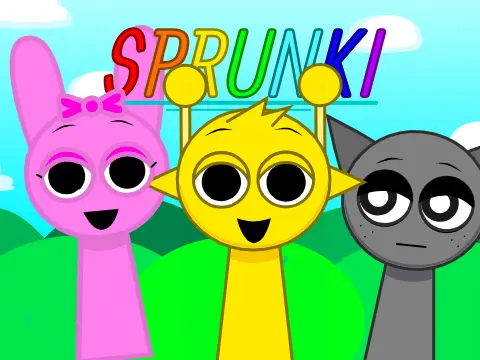 Official logo for Sprunki Modded Really Well game featuring enhanced characters