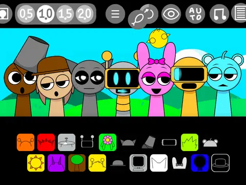 Official logo for Sprunki Modded Solfege Update Remix 3 game featuring colorful characters
