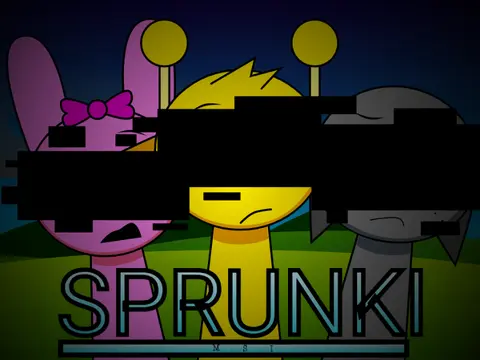 Official logo for Sprunki MSI New Update Friends game