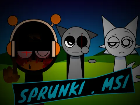 Official logo for sprunki msi sergioarmyxed game variant