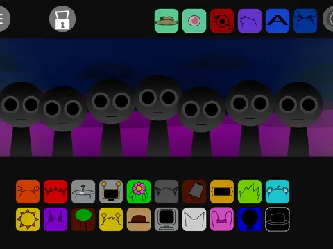 Sprunki Multishift character shifting between different phases
