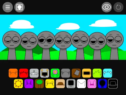 Sprunki Musical Game Logo - Colorful rhythm game featuring Sprunki characters
