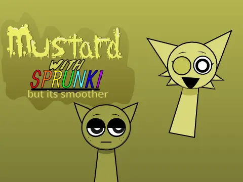 Official logo for Sprunki Mustard Mod Reanimated game
