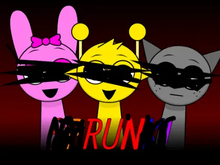 Sprunki Mustard Mod Official Logo - Yellow and Brown Theme