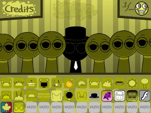 Sprunki Mustard Scratchers character with mustard treatment music game
