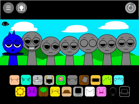 Sprunki My Ver WIP featuring personalized characters and unique music creation