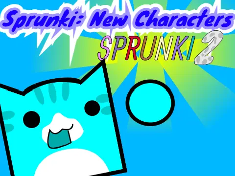 Image showcasing the many new characters added in Sprunki New Characters version 2, including Oren, Reddy, and Clukr