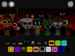 Sprunki New Gray game logo featuring gray-colored characters