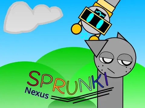 Logo for the Sprunki Nexus WIP fan-made tribute mod