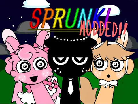 Sprunki Night Time Mod Game Cover