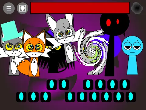 Sprunki Night Time Phase 13 Official Game Cover - Horror Edition with Babies Characters