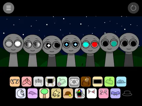 Sprunki Night Time Version 3.0 Durple Official Logo - Horror Edition