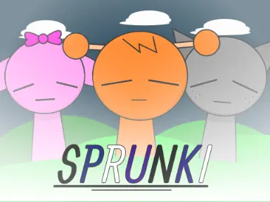 Sprunki Nightly Scratch nighttime music game illustration