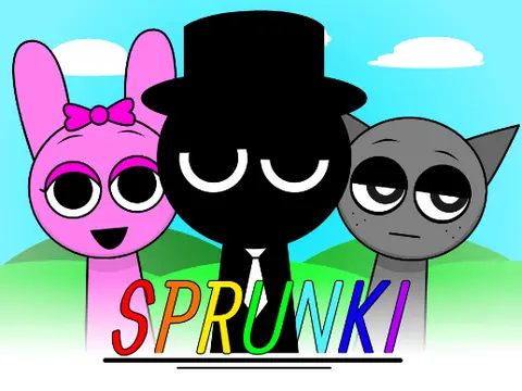 Sprunki Normal Black Game Logo