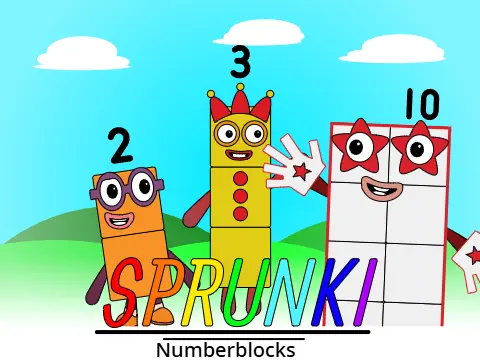 Sprunki Numberblocks Incredibox music game with 11 icons