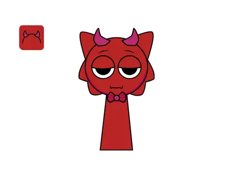 Cameron Crimson Sprunki OC Official Artwork