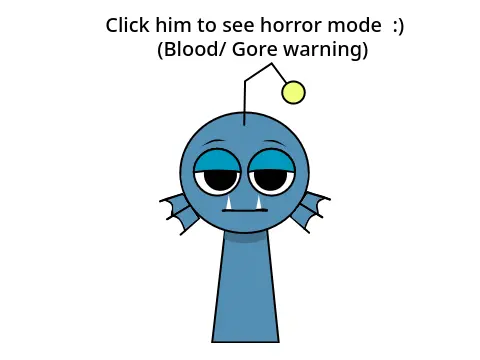 Deblue Sprunki original character with distinctive blue color scheme and features