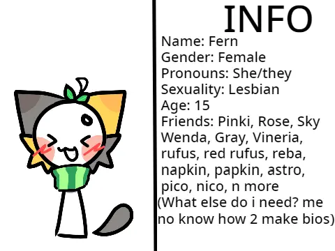 Custom Sprunki original character Fern in interactive game
