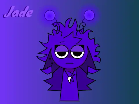 Profile image of Sprunki Original Character named Jade, a green-themed fan creation