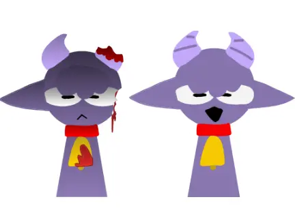 Logo featuring the original Sprunki character Lambchop, also known as Tawny