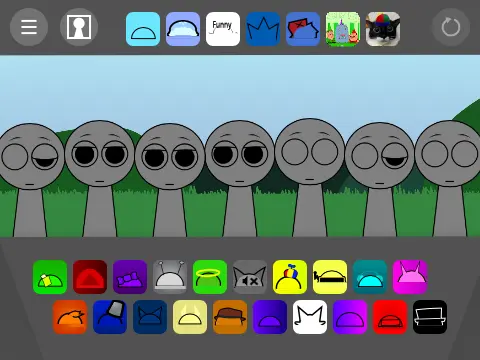 Sprunki OC Retake Outdated Logo - Classic character creation interface