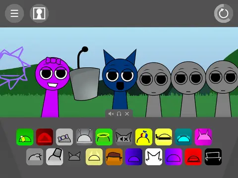Sprunki OC Retake Remix game cover featuring redesigned original characters