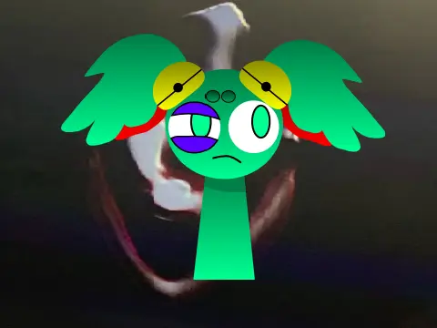 Sprunki OC Solo Horror Game Cover - Featuring a Custom Character in a Spooky Setting