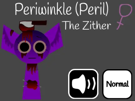 Sprunki OC Template Peril logo featuring the original character Peril