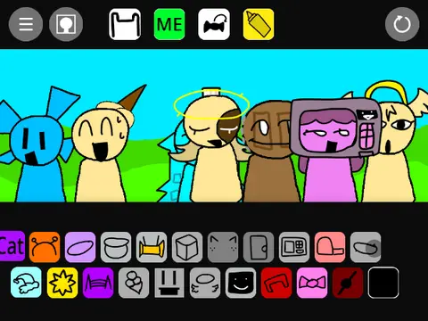 Sprunki Original Characters integrated into Sprunked game environment