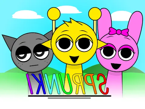Sprunki Official Susey Game Logo - Featuring the New Susey Character