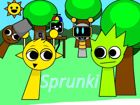 Sprunki Official game logo featuring official Sprunki branding