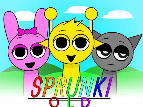 Sprunki Old Game Logo - Classic Character Design