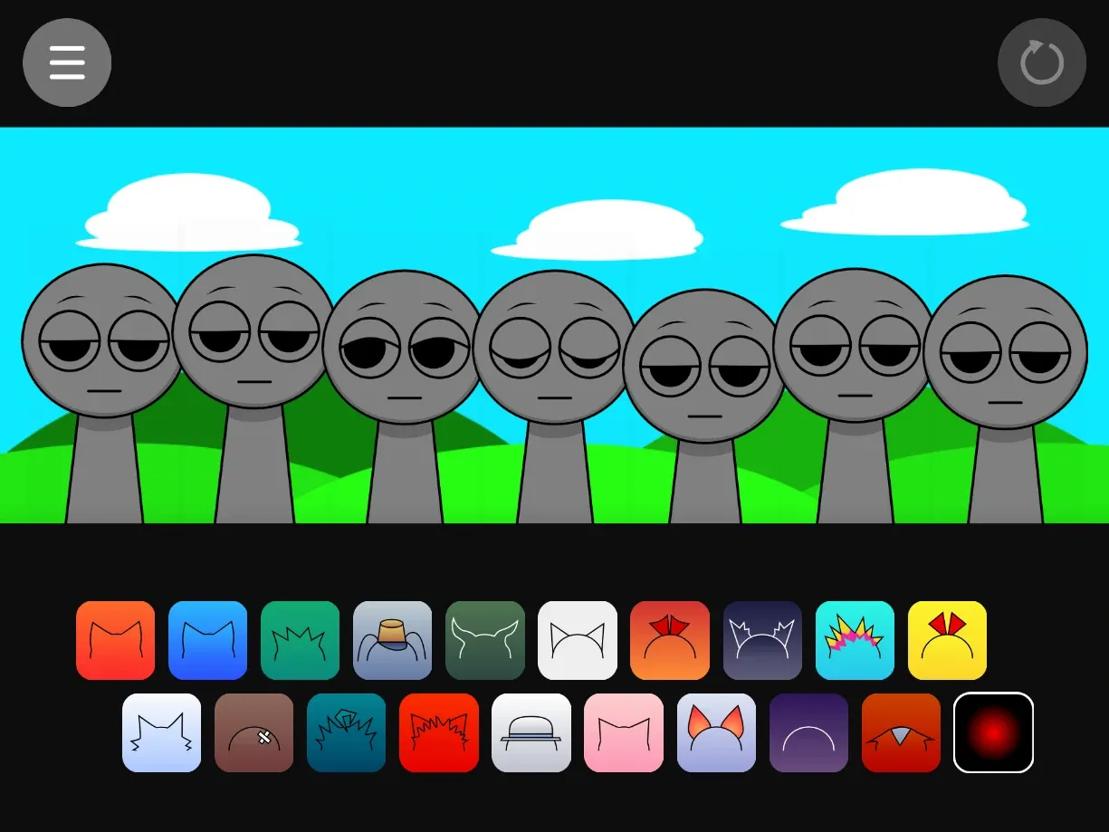 Sprunki on the Planet Dom game logo featuring alien Sprunki characters