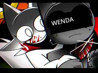 Sprunki Oneshotwenda Sprite game showing pixel art Wenda character in retro style