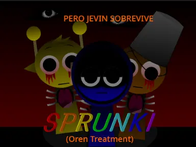 Sprunki Oren Treatment Pero Jevin Sobrevive Game Logo