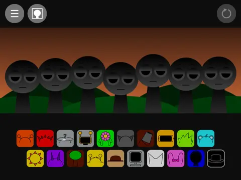 Official Sprunki Owakcx Game Logo featuring green Sprunki characters