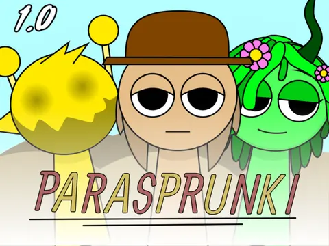 Sprunki Parasite Definitive Edition Game Cover - Horror Music Game Remaster