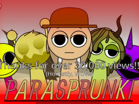 Sprunki Parasite Health Edition Game Logo - Remastered Horror Mod