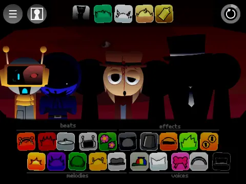 Sprunki Parasite Parodybox Remix Game Cover - Horror Mod Version