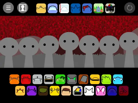Sprunki Parasite Retake Scratch Remix Game Logo - Horror Mod Version
