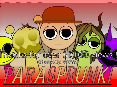 Sprunki Parasite Ultimate Remix Game Cover - Horror Music Mod