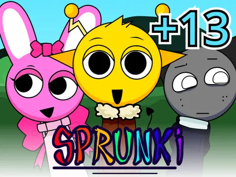 Sprunki Parodybox with Colourblocks characters logo