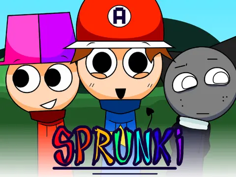 Official Sprunki Parodybox game logo featuring custom character creation