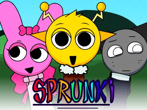 Official logo for Sprunki Parodybox Remix music mixing game