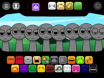 Official Sprunki Parodybox Remix Remix game logo featuring remixed characters