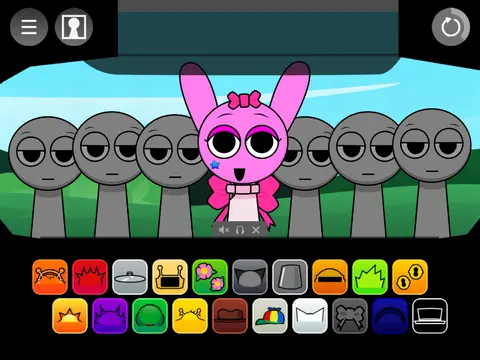 Official logo for Sprunki Parodybox Style Remix music game