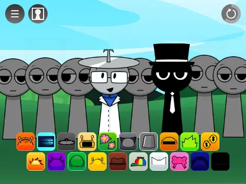 Official Sprunki Parodybox V3 game logo featuring colorful sprunki characters