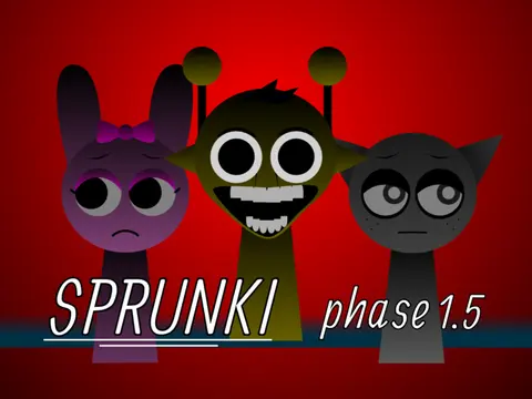 Sprunki Phase 1.5 Remix Official Cover Art - Definitive Remastered Edition